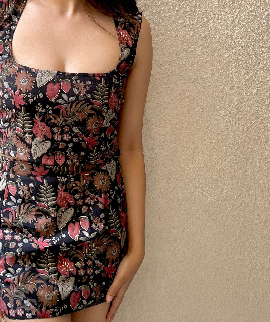 Midnight Flora Top