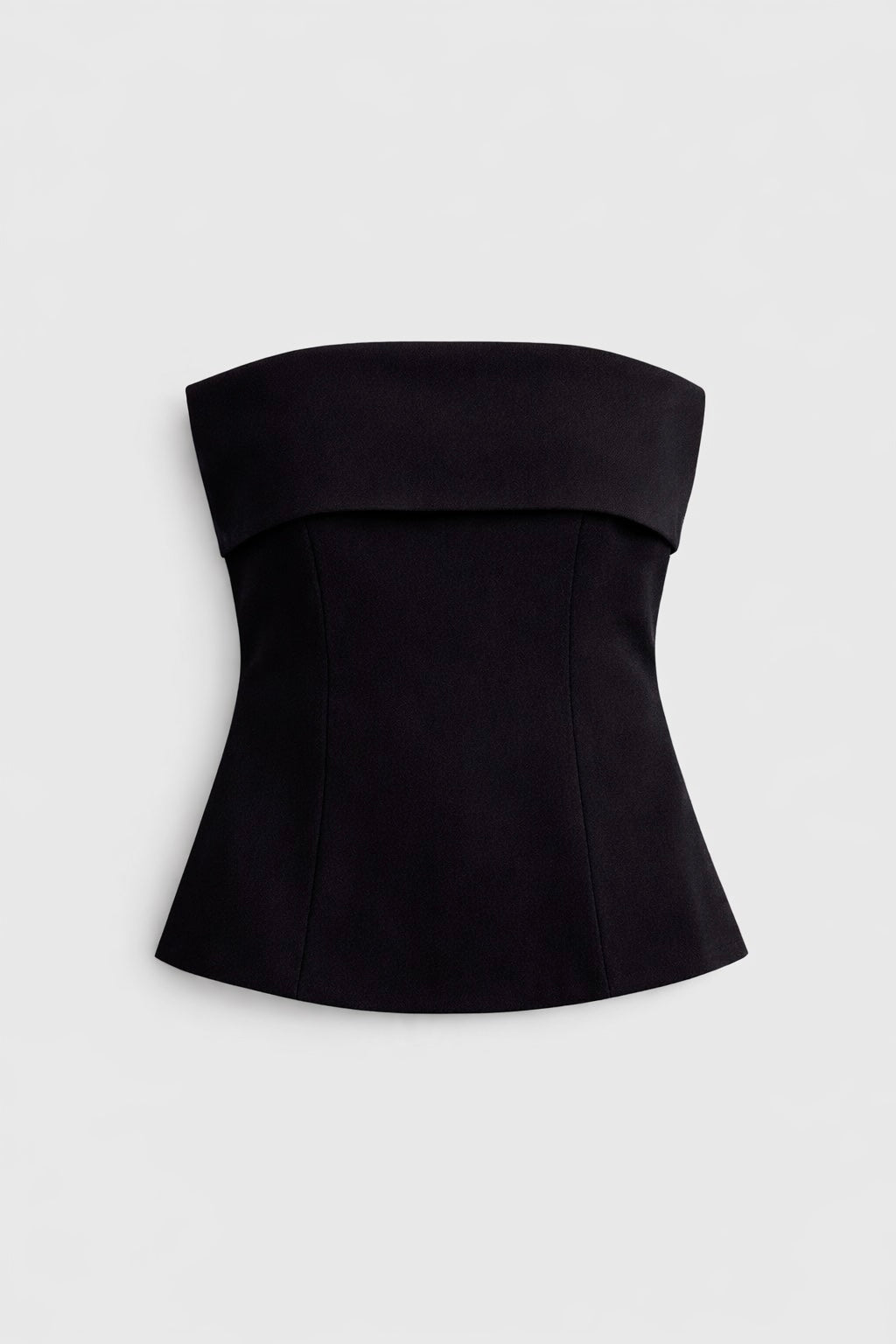 SYLVIE Black Strapless Top