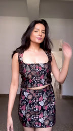 Midnight Flora Top