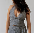 Verona Halter Gingham Top